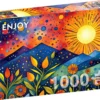 Puzzle 1000 el. Deszczowy zachód słońca