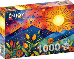 Puzzle 1000 el. Deszczowy zachód słońca