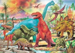 Puzzle 100 el. Dinozaury