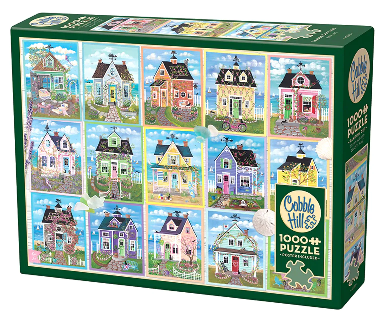 Puzzle 1000 el. Domki nad morzem