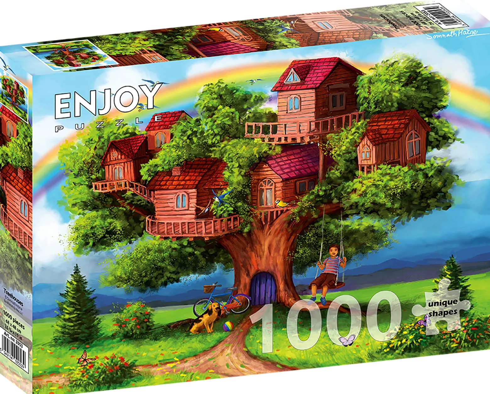 Puzzle 1000 el. Domki na drzewie