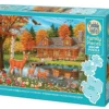 Puzzle 350 el. Dom nad stawem