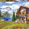 Puzzle 4000 el. Dom w Alpach