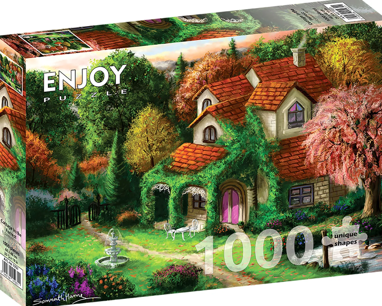Puzzle 1000 el. Dom w lesie