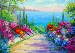 Puzzle 1000 el. Droga nad morze