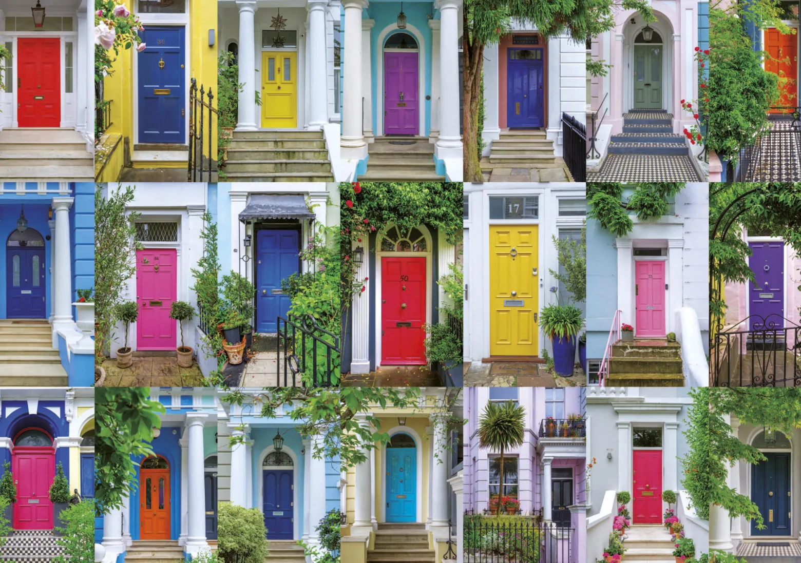 Puzzle 1000 el. Drzwi z Notting Hill / Londyn / Anglia