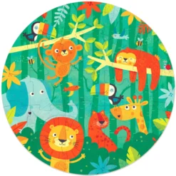 Puzzle 28 el. Dżungla (okrągłe)