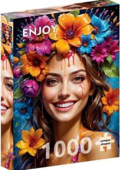 Puzzle 1000 el. Dziewczyna z wiankiem na głowie