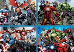 Puzzle 50 el. + 80 el. + 100 el. + 150 el. Avengers