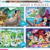 Puzzle 50 el. + 80 el. + 100 el. + 150 el. Bohaterowie bajek Disneya