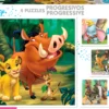 Puzzle 12 el. + 16 el. + 20 el. + 25 el. Bohaterowie bajek Disneya
