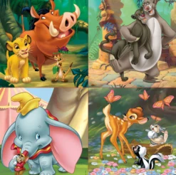 Puzzle 12 el. + 16 el. + 20 el. + 25 el. Bohaterowie bajek Disneya