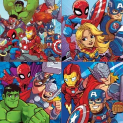 Puzzle 12 el. + 16 el. + 20 el. + 25 el. Marvel Super Hero Adventures