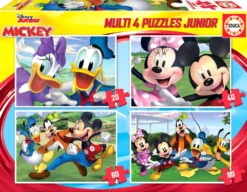 Puzzle 20 el. + 40 el. + 60 el. + 80 el. Myszka Miki i przyjaciele