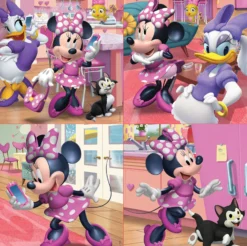 Puzzle 12 el. + 16 el. + 20 el. + 25 el. Myszka Minnie / Daisy