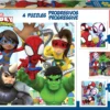 Puzzle 12 el. + 16 el. + 20 el. + 25 el. Spidey i Super-Kumple