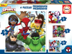 Puzzle 12 el. + 16 el. + 20 el. + 25 el. Spidey i Super-Kumple