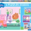 Puzzle 12 el. + 20 el. + 25 el. + 25 el. Świnka Peppa