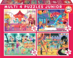 Puzzle 20 el. + 40 el. + 60 el. + 80 el. Zabawa