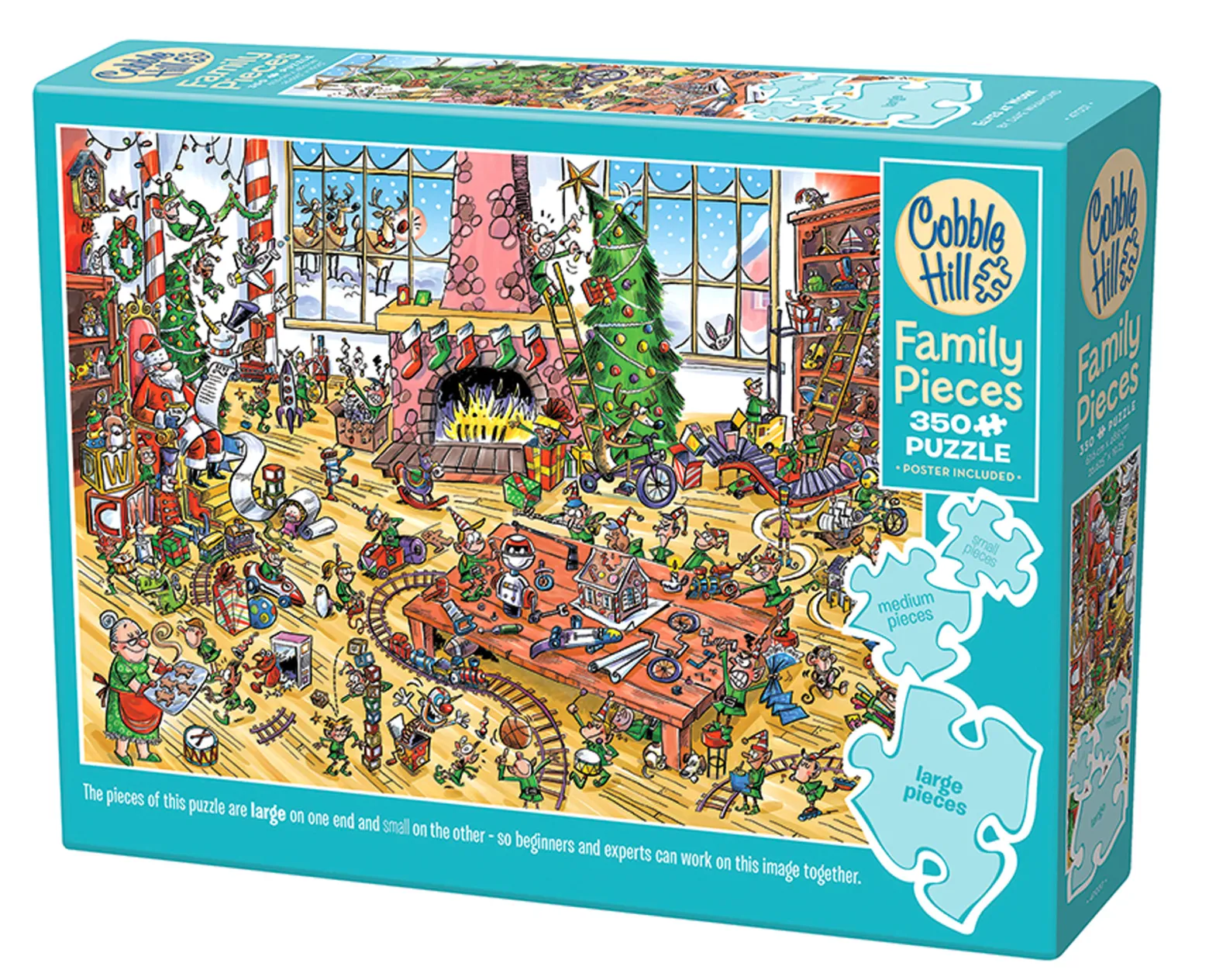 Puzzle 350 el. Elfy w pracy