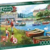 Puzzle 1000 el. FALCON Przystań nad jeziorem