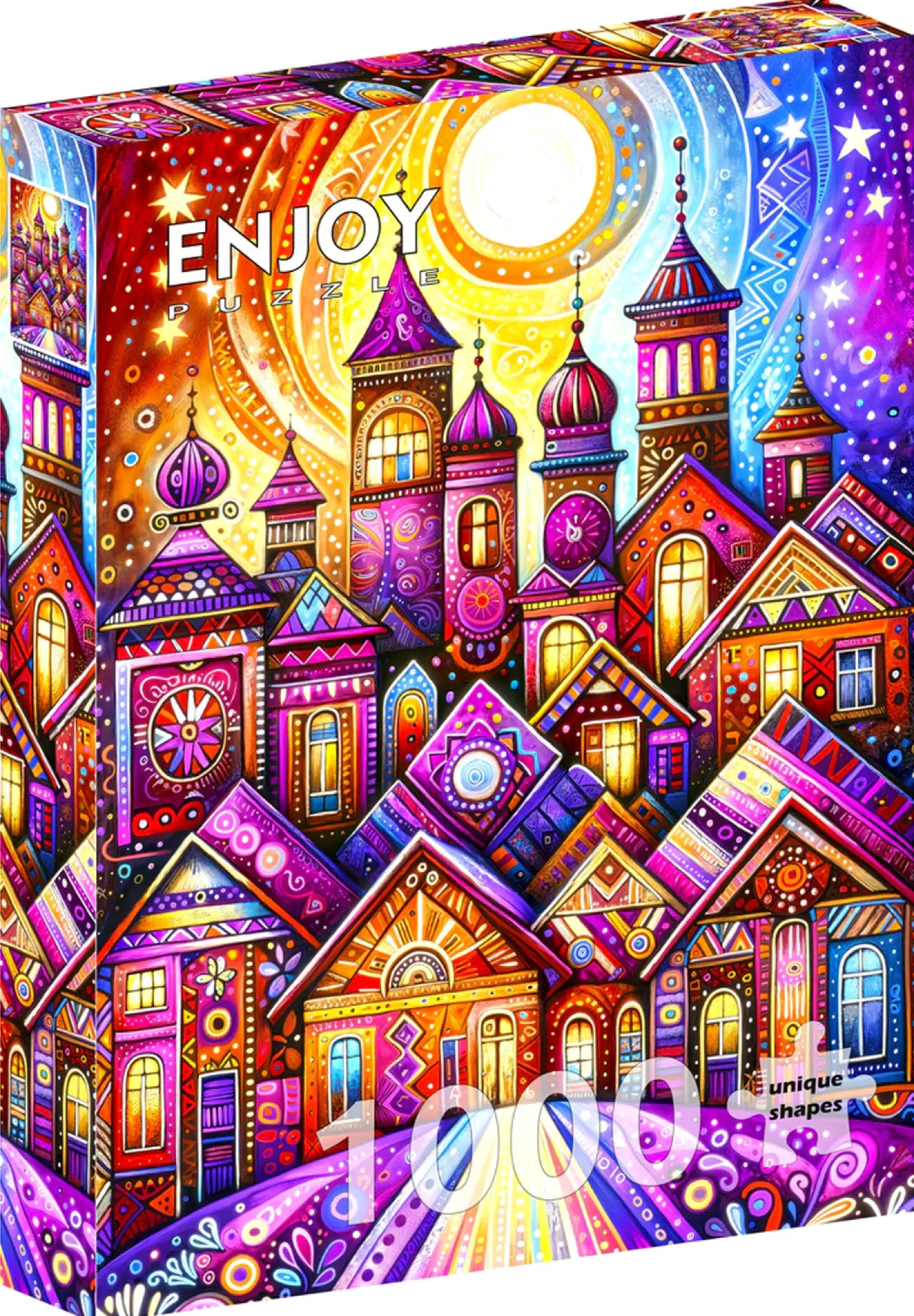 Puzzle 1000 el. Fioletowe miasto