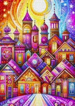 Puzzle 1000 el. Fioletowe miasto