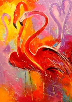 Puzzle 1000 el. Flamingi