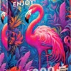 Puzzle 1000 el. Flaming różowy
