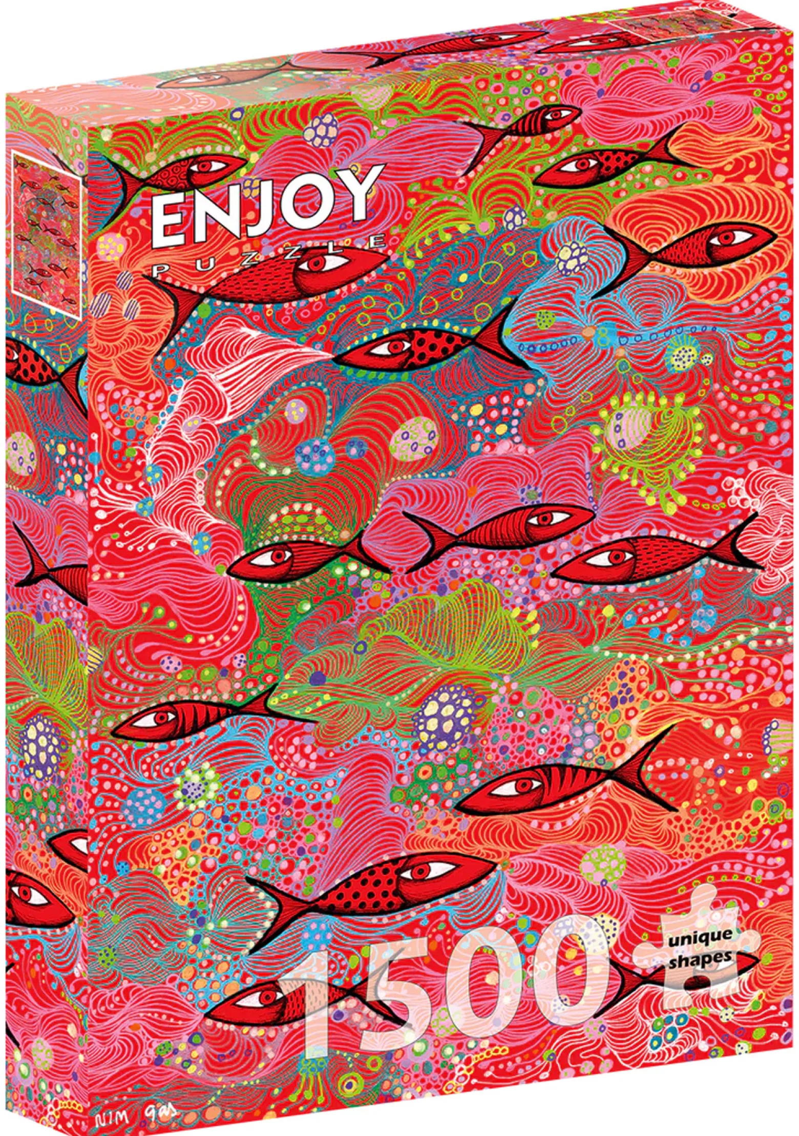 Puzzle 1500 el. Głęboka czerwień