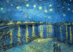 Puzzle 1000 el. Gwiaździsta noc nad Rodanem, Vincent van Gogh