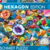 Puzzle 592 el. HEXAGON Potpourri z kamieni szlachetnych