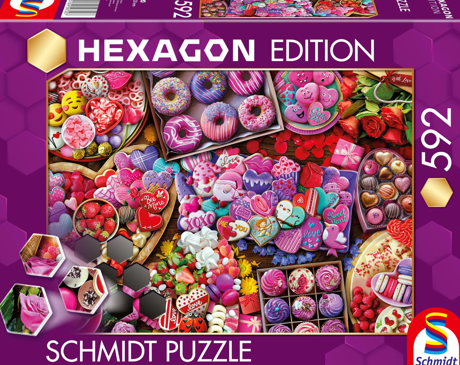 Puzzle 592 el. HEXAGON Ulubione smakołyki