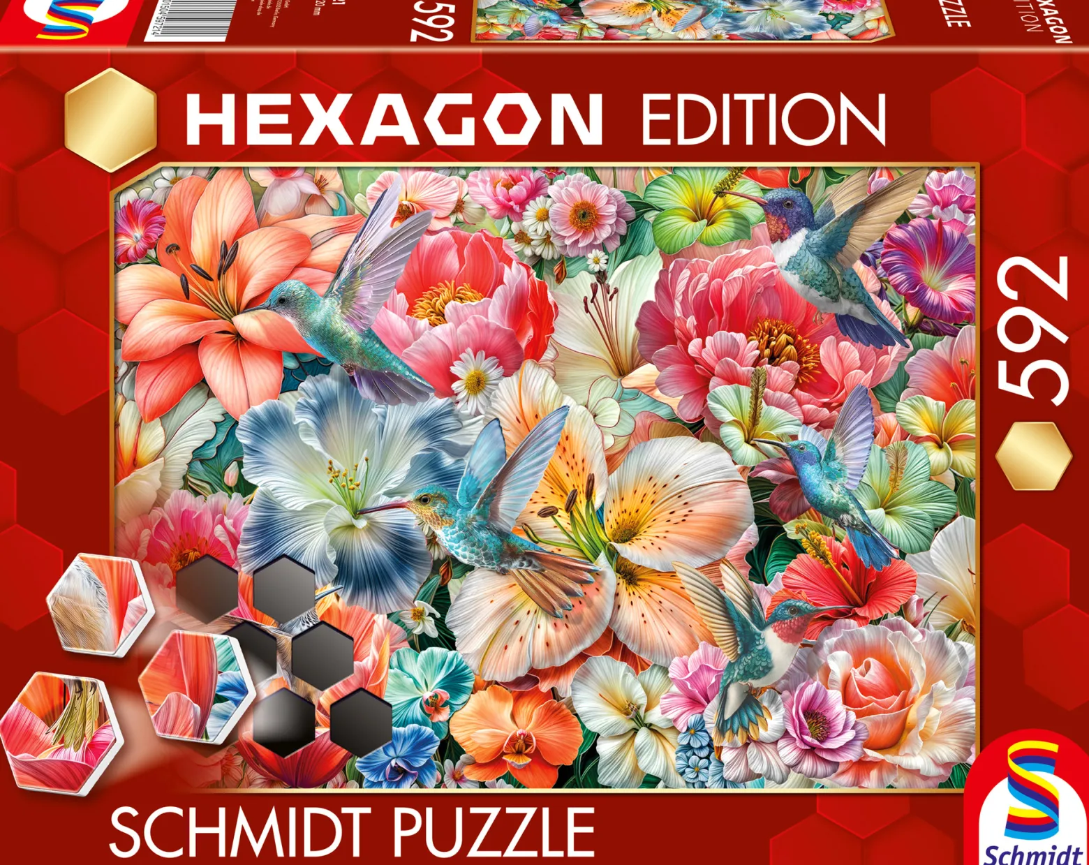 Puzzle 592 el. HEXAGON W pełnym rozkwicie
