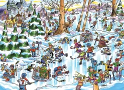 Puzzle 1000 el. Hokejowe miasteczko