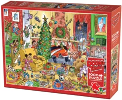 Puzzle 1000 el. Jak złapać Świętego Mikołaja?