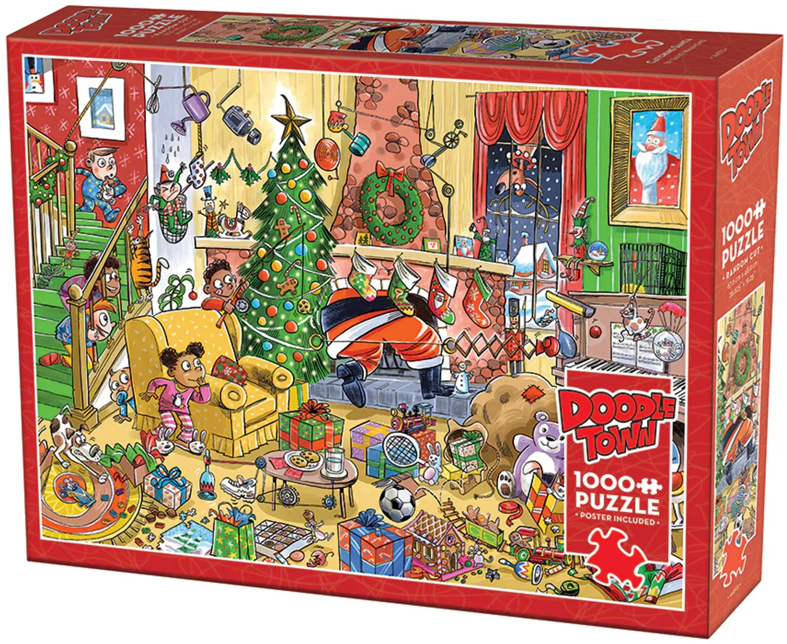 Puzzle 1000 el. Jak złapać Świętego Mikołaja?