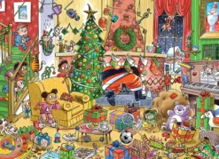 Puzzle 1000 el. Jak złapać Świętego Mikołaja?