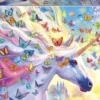 Puzzle 500 el. Jednorożec i kolorowe motyle