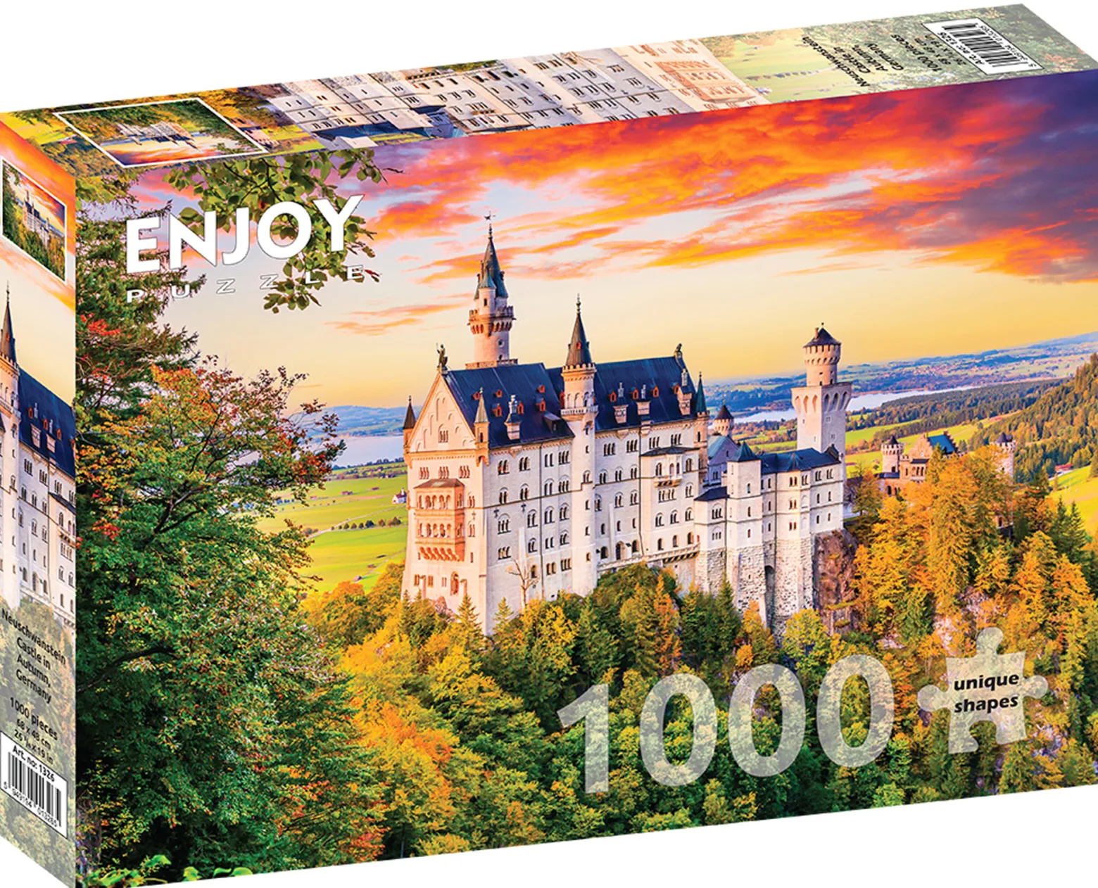 Puzzle 1000 el. Jesień w zamku Neuschwanstein / Niemcy