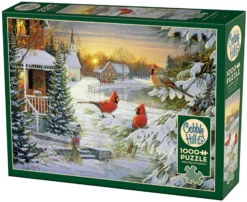 Puzzle 1000 el. Kardynały szkarłatne