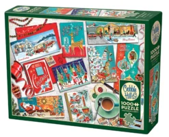 Puzzle 1000 el. Kartki świąteczne