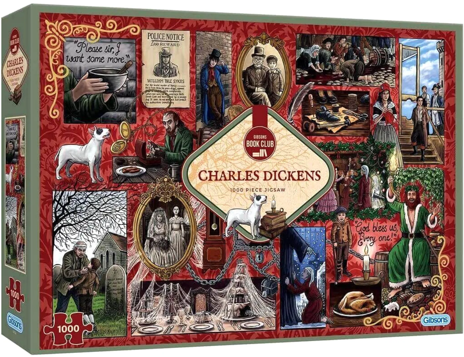 Puzzle 1000 el. Klub Książki: Charles Dickens