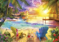 Puzzle 1000 el. Kocham plażę