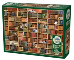 Puzzle 1000 el. Kocia biblioteka