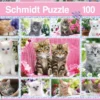 Puzzle 100 el. Kocięta