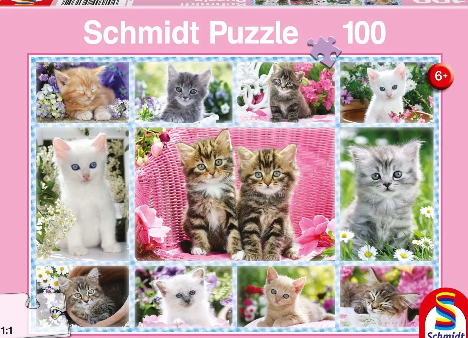 Puzzle 100 el. Kocięta