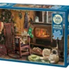 Puzzle 500 el. Kocięta przy piecyku