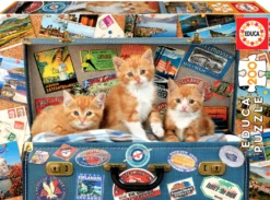 Puzzle 200 el. Kocięta ruszają w podróż