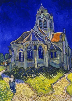 Puzzle 1000 el. Kościół w Auvers, Vincent van Gogh